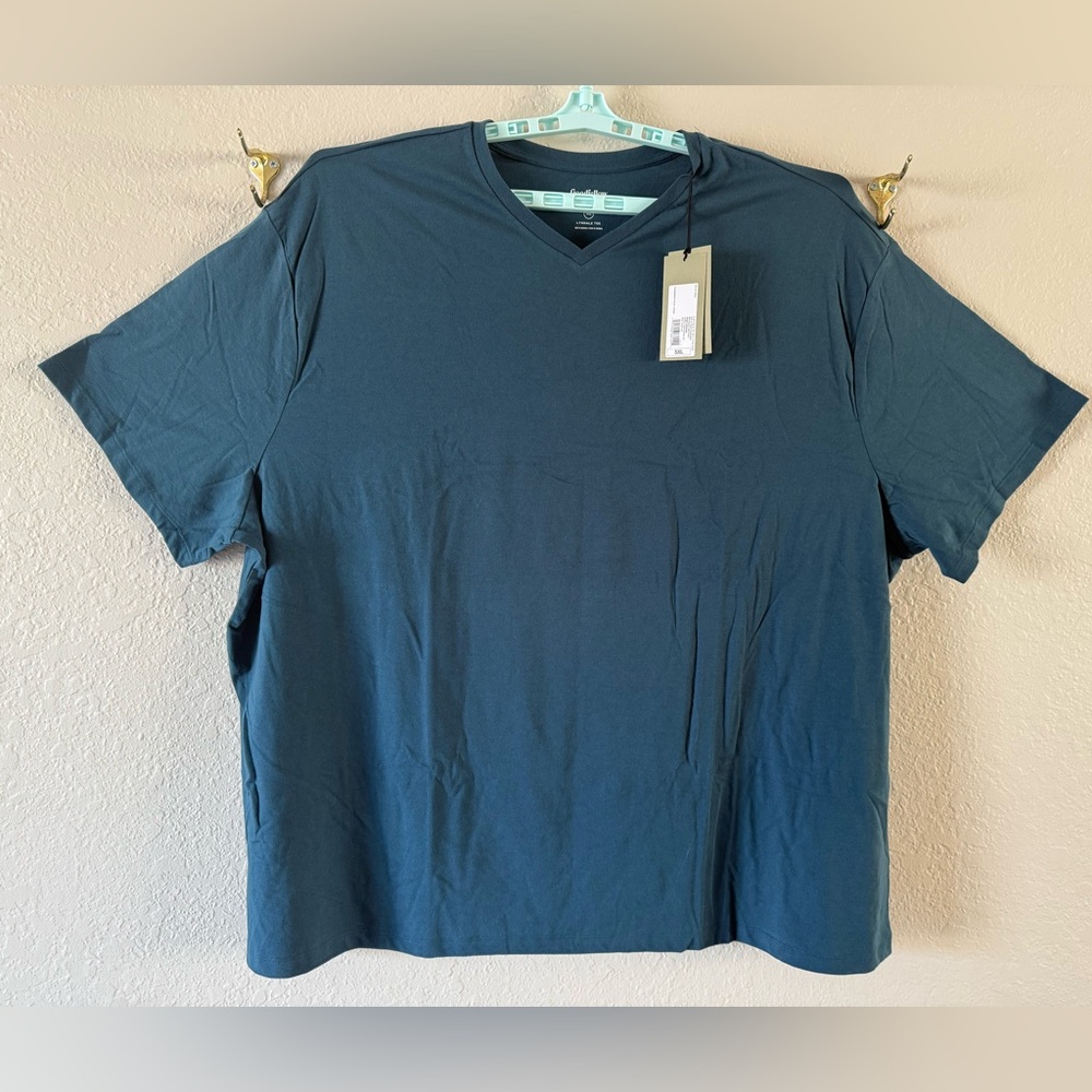NWT Goodfellow & Co. Lyndale T Shirt V-Neck Marine Blue 5XL Big Men’s